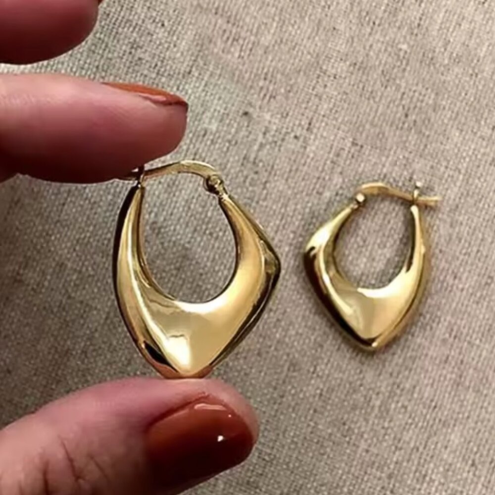 14K Gold filled hoop earrings - Picture 1 of 4